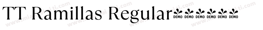TT Ramillas Regular字体转换